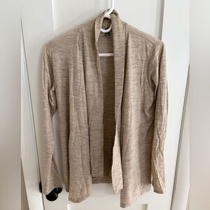 Ibex Women’s Beige Wool Cardigan